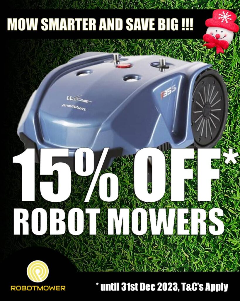 Robotmower - 15% OFF Robot Mowers for Christmas (2023 graphic)